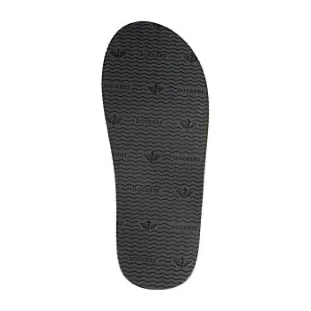 Dockers Mens Flip-Flops Black and White Small Size 7/8 New